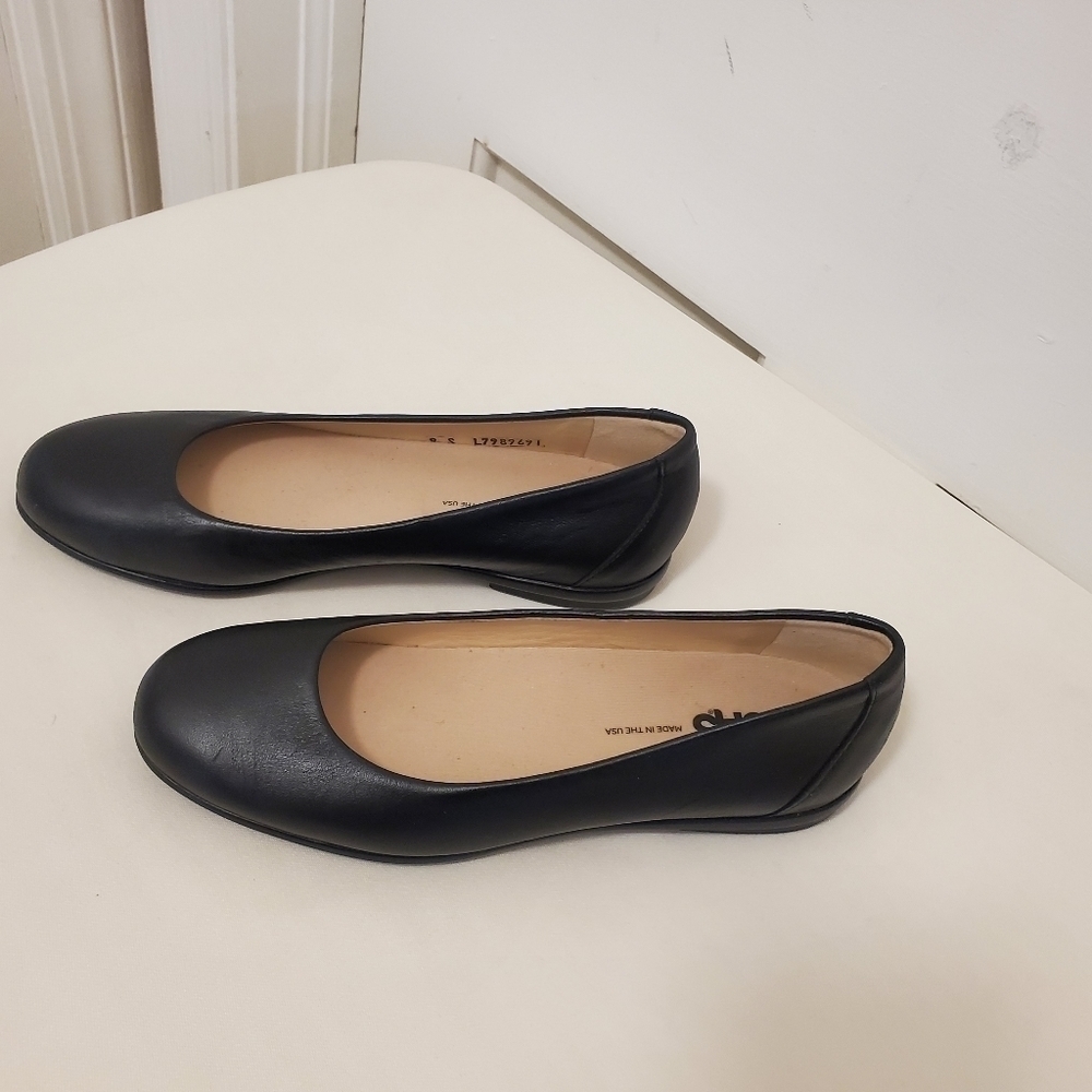 SAS Scenic Leather Ballet Style Black Flats Size 8, classic, Business Casual - Picture 4 of 14